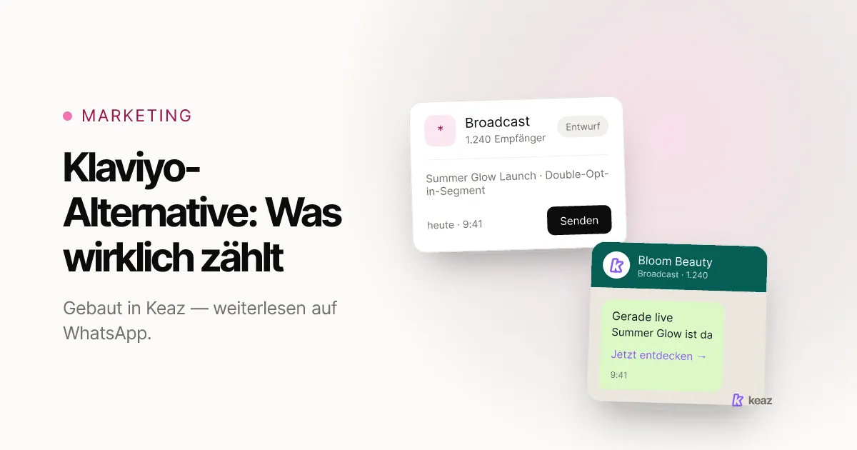 Keaz Cover: Klaviyo-Alternative für einen Shopify-Store bewerten
