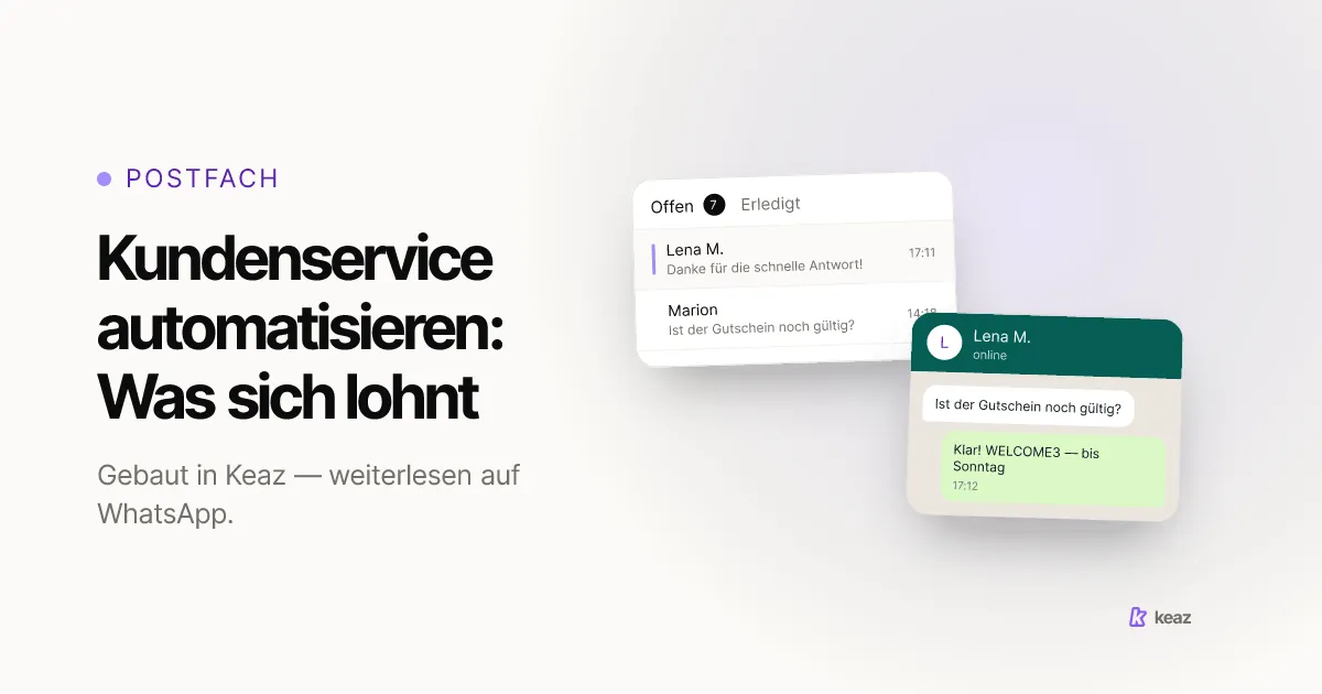 Keaz Cover: Kundenservice im Shopify-Shop automatisieren und was beim Menschen bleiben sollte