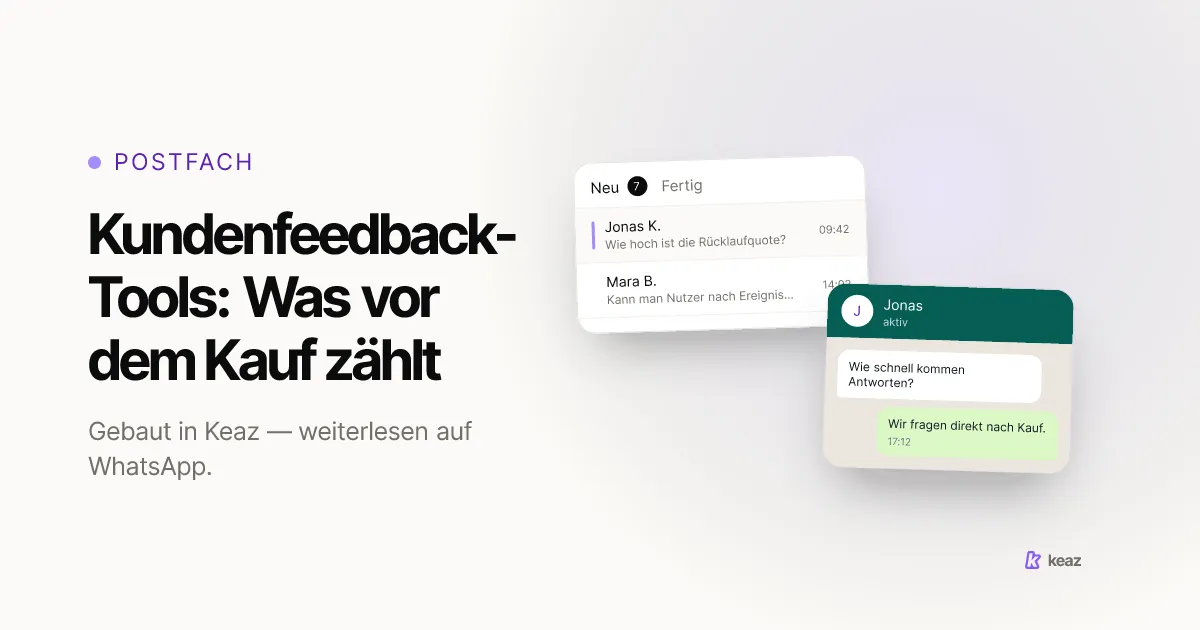 Keaz Cover: Wie ein Shopify-Shop Kundenfeedback-Tools bewertet